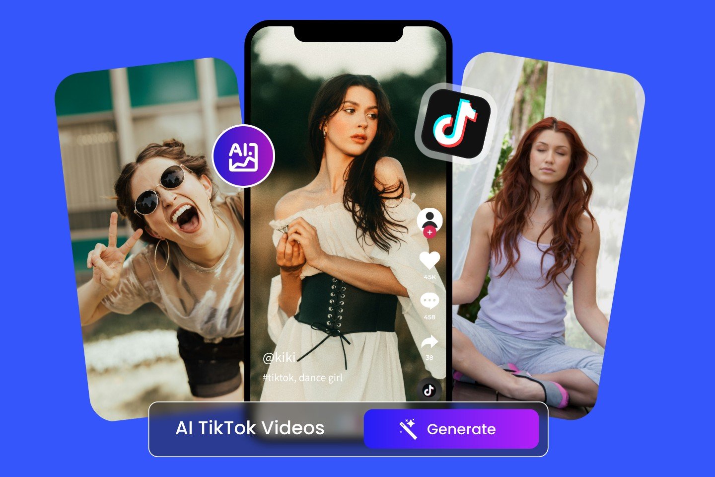 AI Tik Tok video generator banner