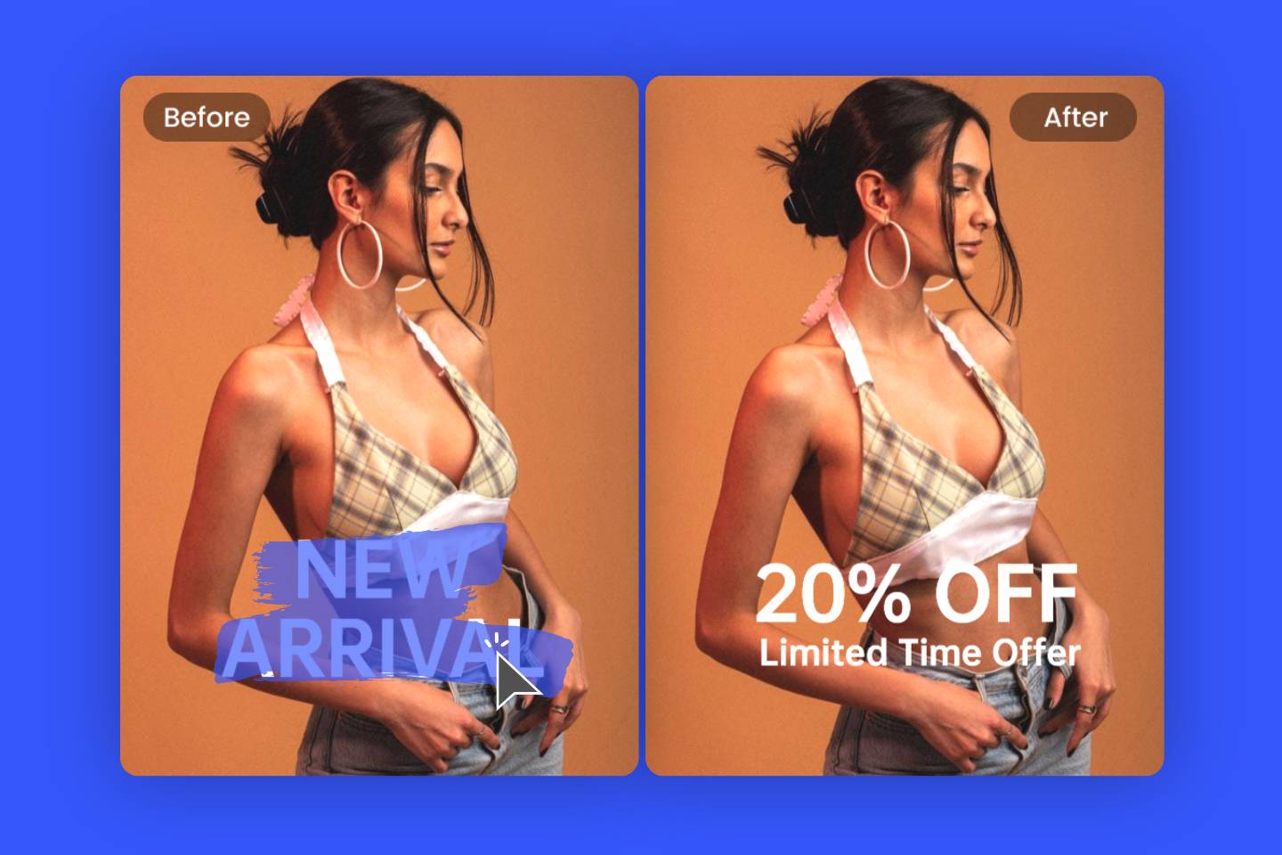 Edit text in image online in seconds for free with Fotor