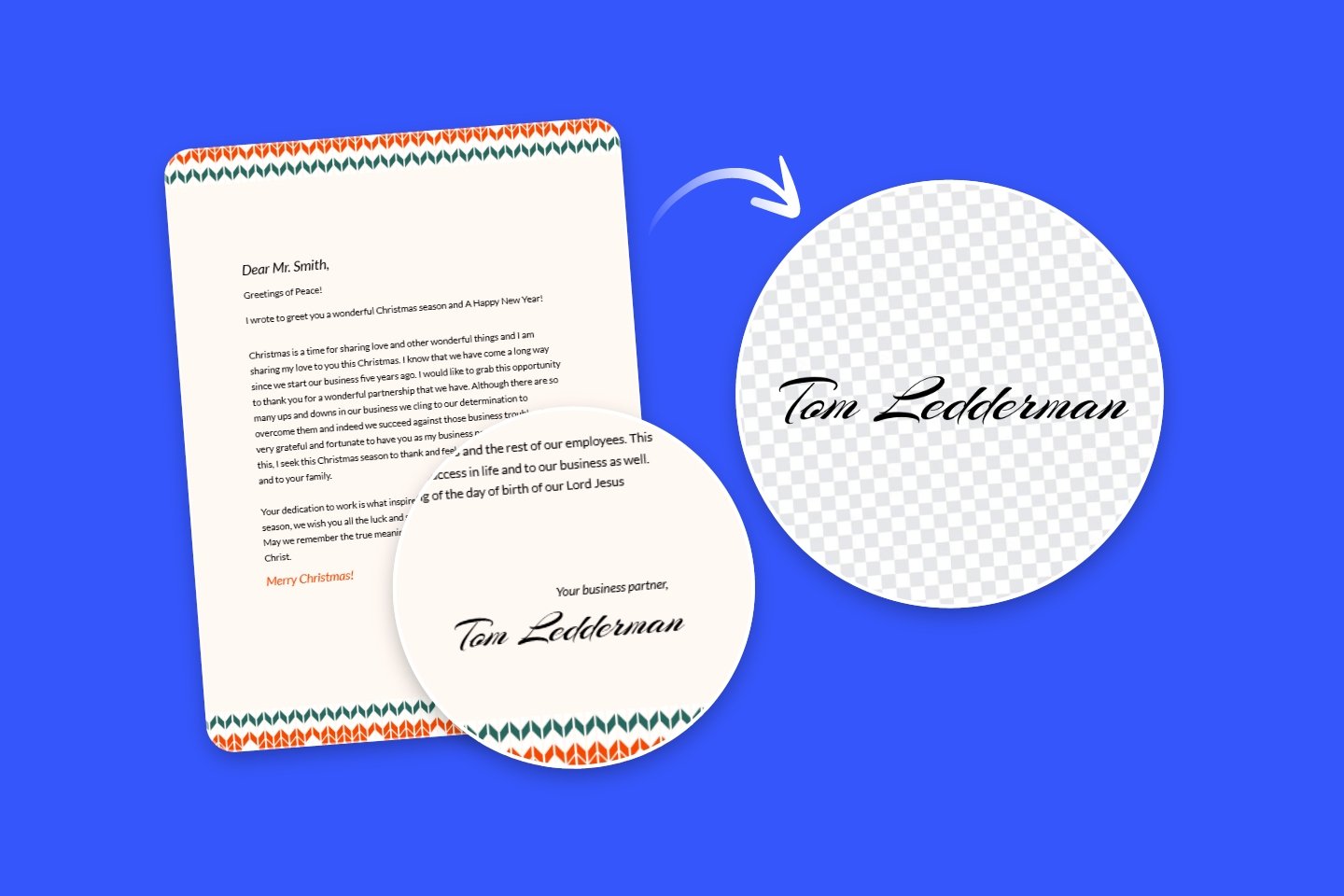 Extract a sign from a printing document with Fotor signature background remover