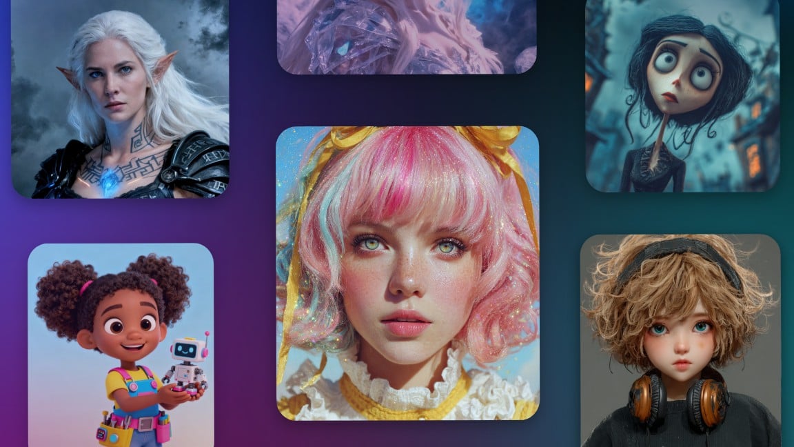 Fotor AI character generator in different styles