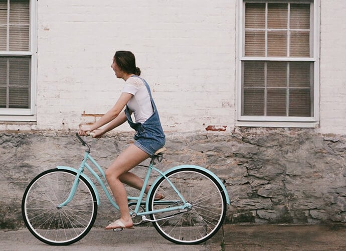 Street photo edited with Fotor object remover to remove an unwanted person