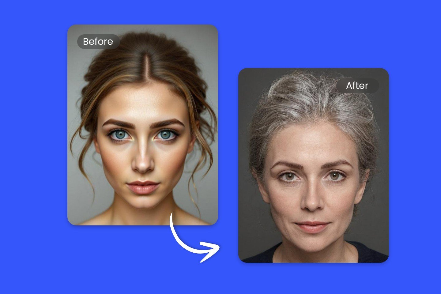 Use fotor ai age progression tool to see what you will look like when you are old