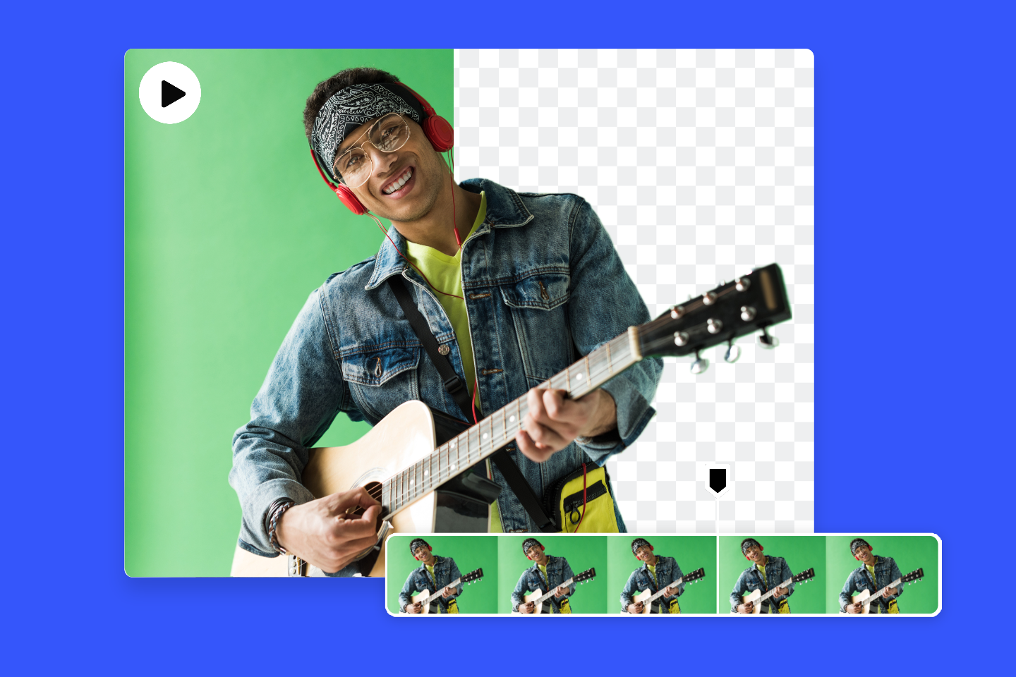 Remove green screen background online